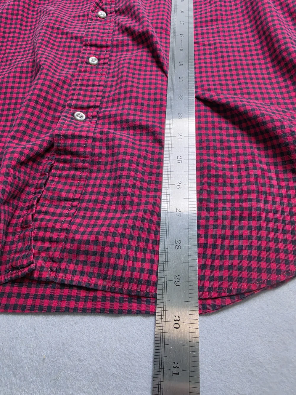 2- Polo Ralph Lauren Classic Fit Gingham Stretch Poplin‎ Long Sleeve Shirt Large